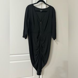 City Chic Black long sleeve dress